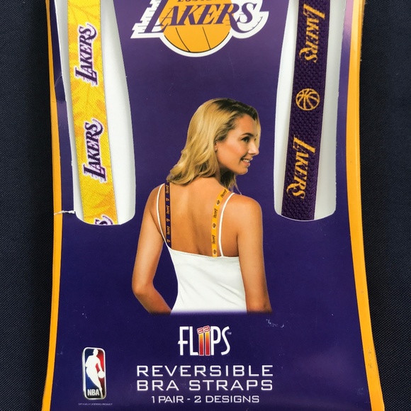 Lakers Reversible Bra Straps - Picture 1 of 2